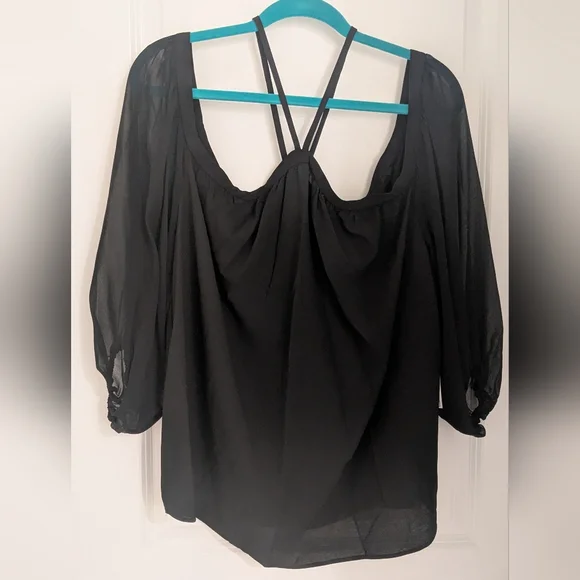 1.State Plus Size Black Women's Top - Picture 2 of 7